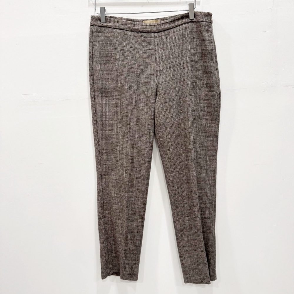 Talbots Italian Wool Blend Tapered Ankle Pants Tan Size 8 - Picture 2 of 9